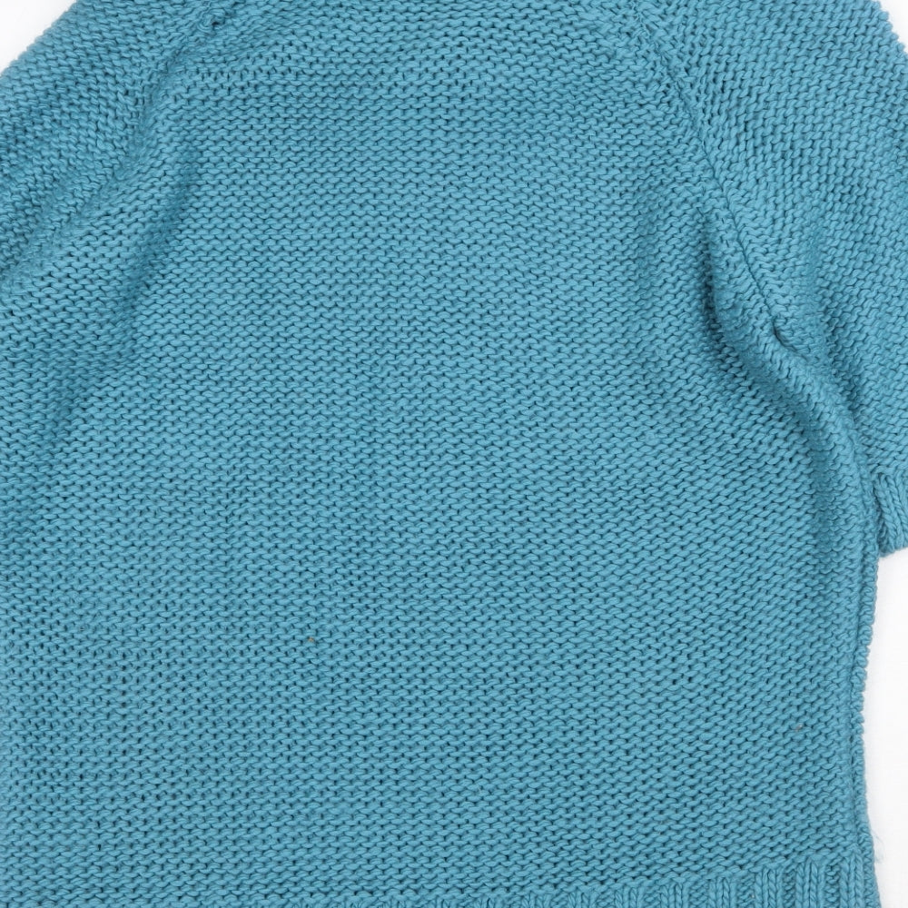 Preworn Womens Green Roll Neck Acrylic Pullover Jumper Size XL