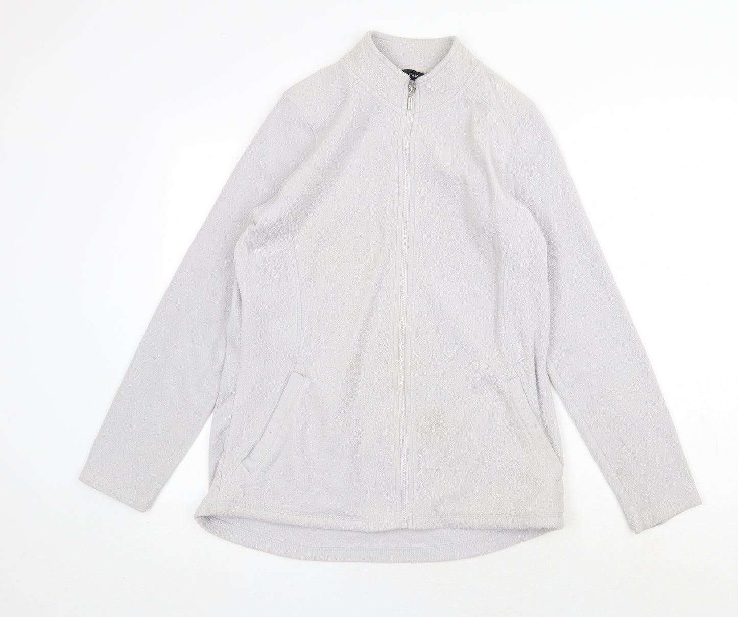 F&F Womens Grey Jacket Size 16 Zip