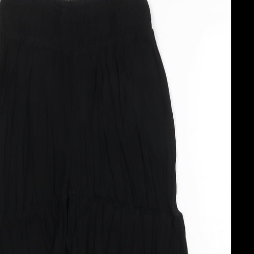 Capsule Womens Black Polyester Trousers Size 30 in Regular