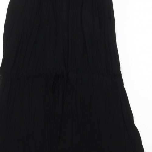 Capsule Womens Black Polyester Trousers Size 30 in Regular