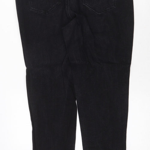 No Boundaries Womens Black Cotton Straight Jeans Size 38 in Regular Zip