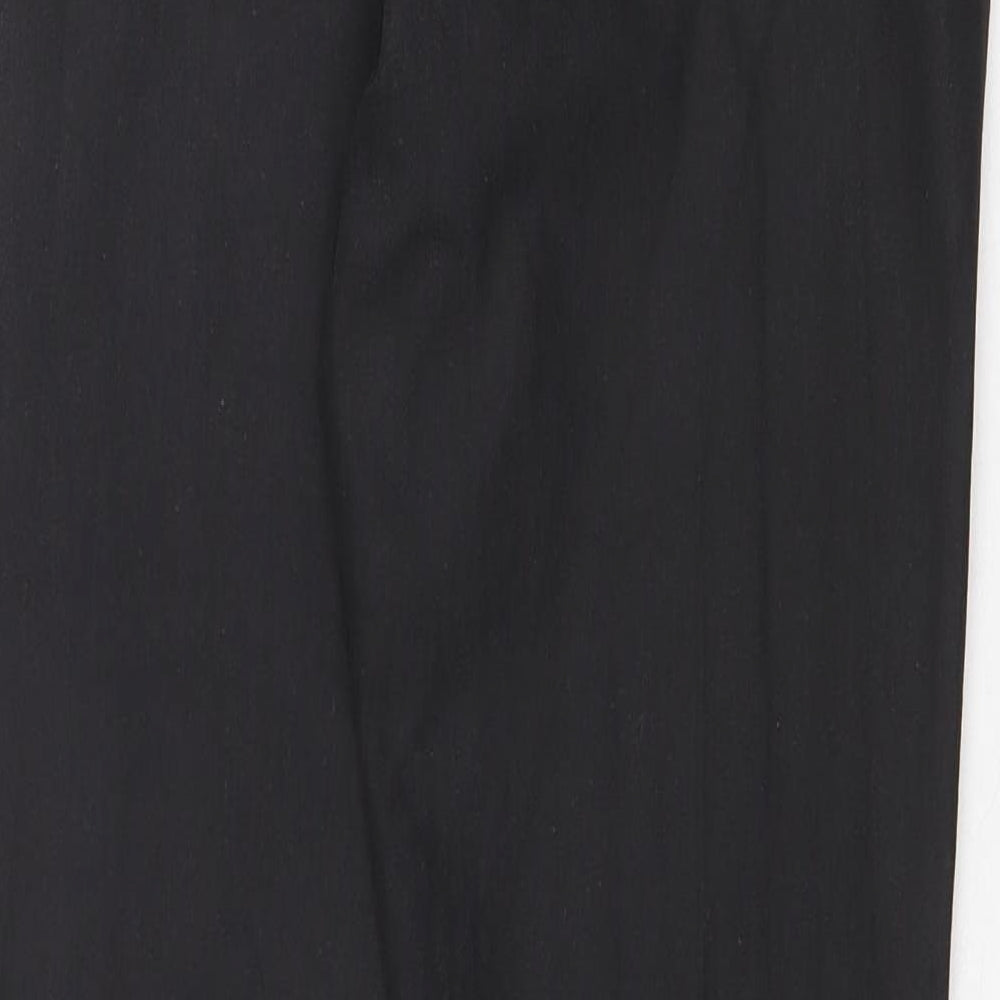 George Womens Black Cotton Straight Jeans Size 10 Regular Zip