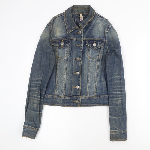By Henry Holland Womens Blue Jacket Size 8 Button
