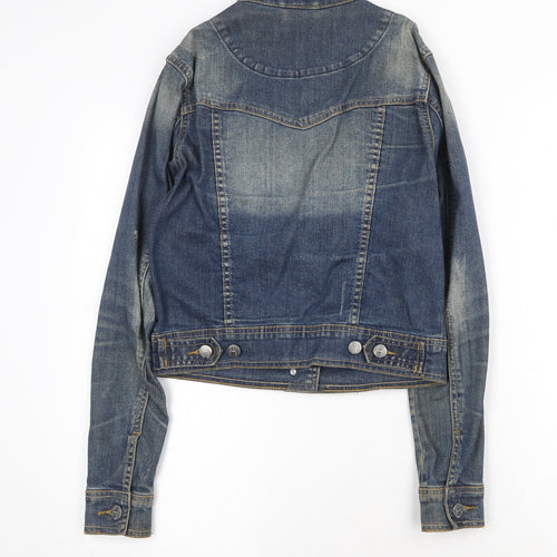 By Henry Holland Womens Blue Jacket Size 8 Button