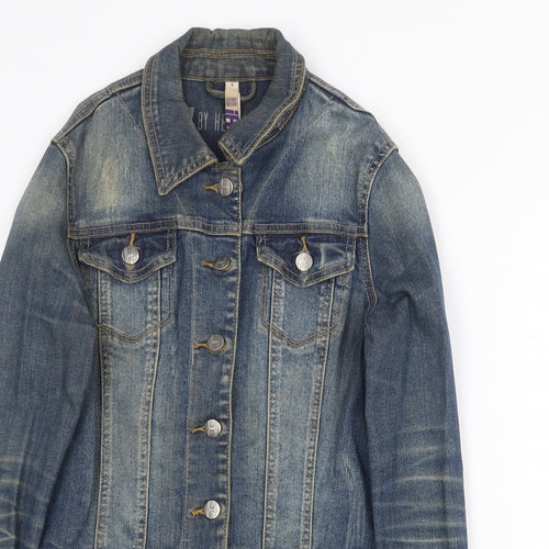 By Henry Holland Womens Blue Jacket Size 8 Button
