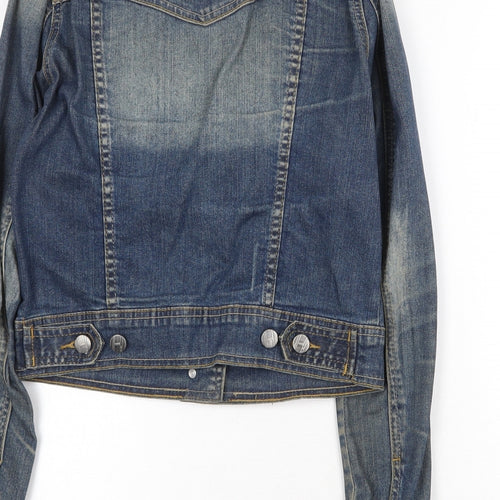 By Henry Holland Womens Blue Jacket Size 8 Button