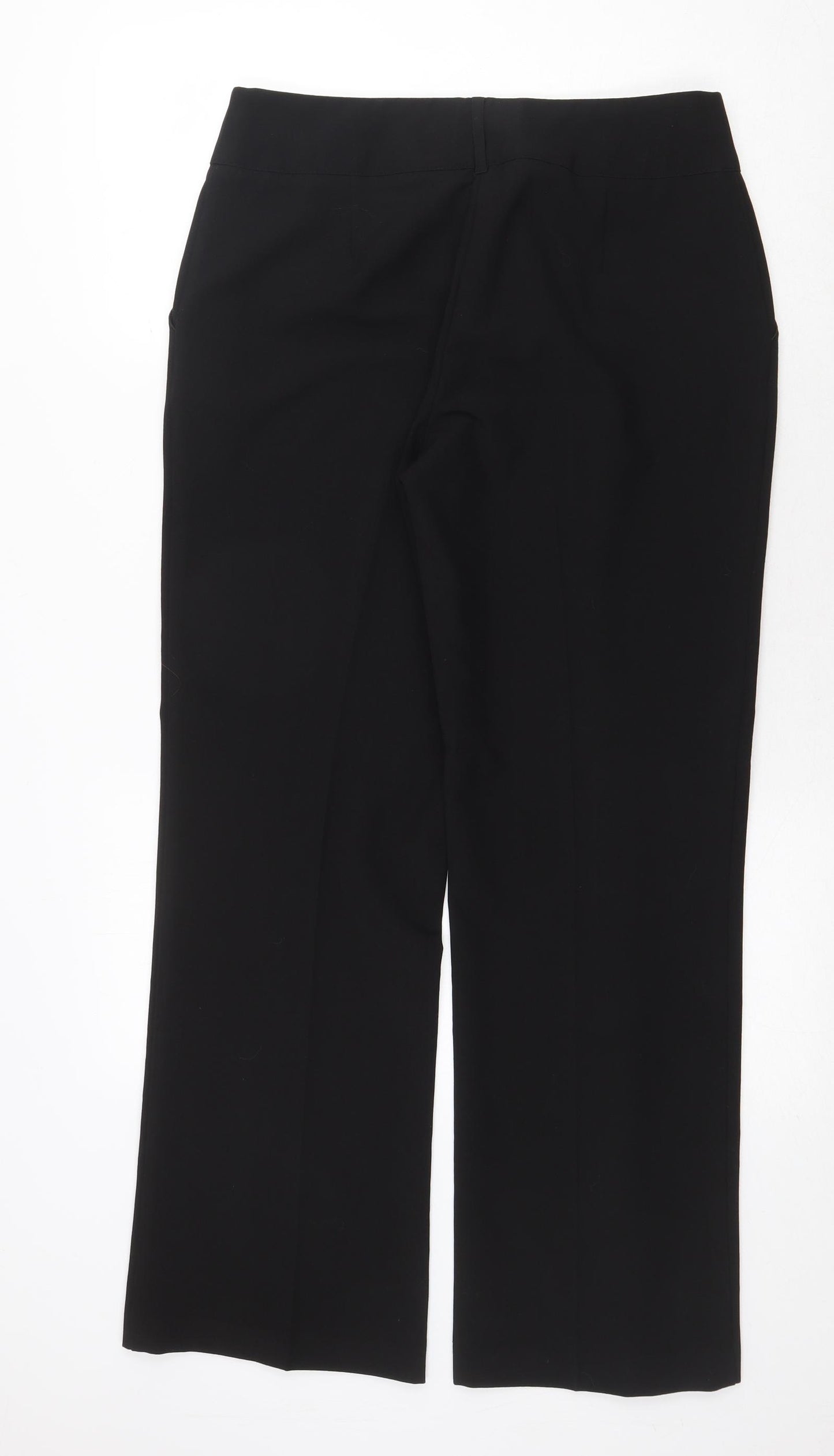 Intuition Womens Black Polyester Trousers Size 12 Regular Zip