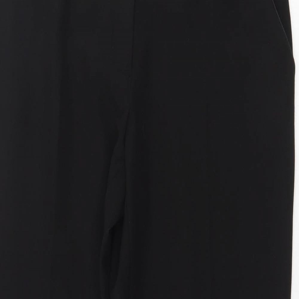 Intuition Womens Black Polyester Trousers Size 12 Regular Zip