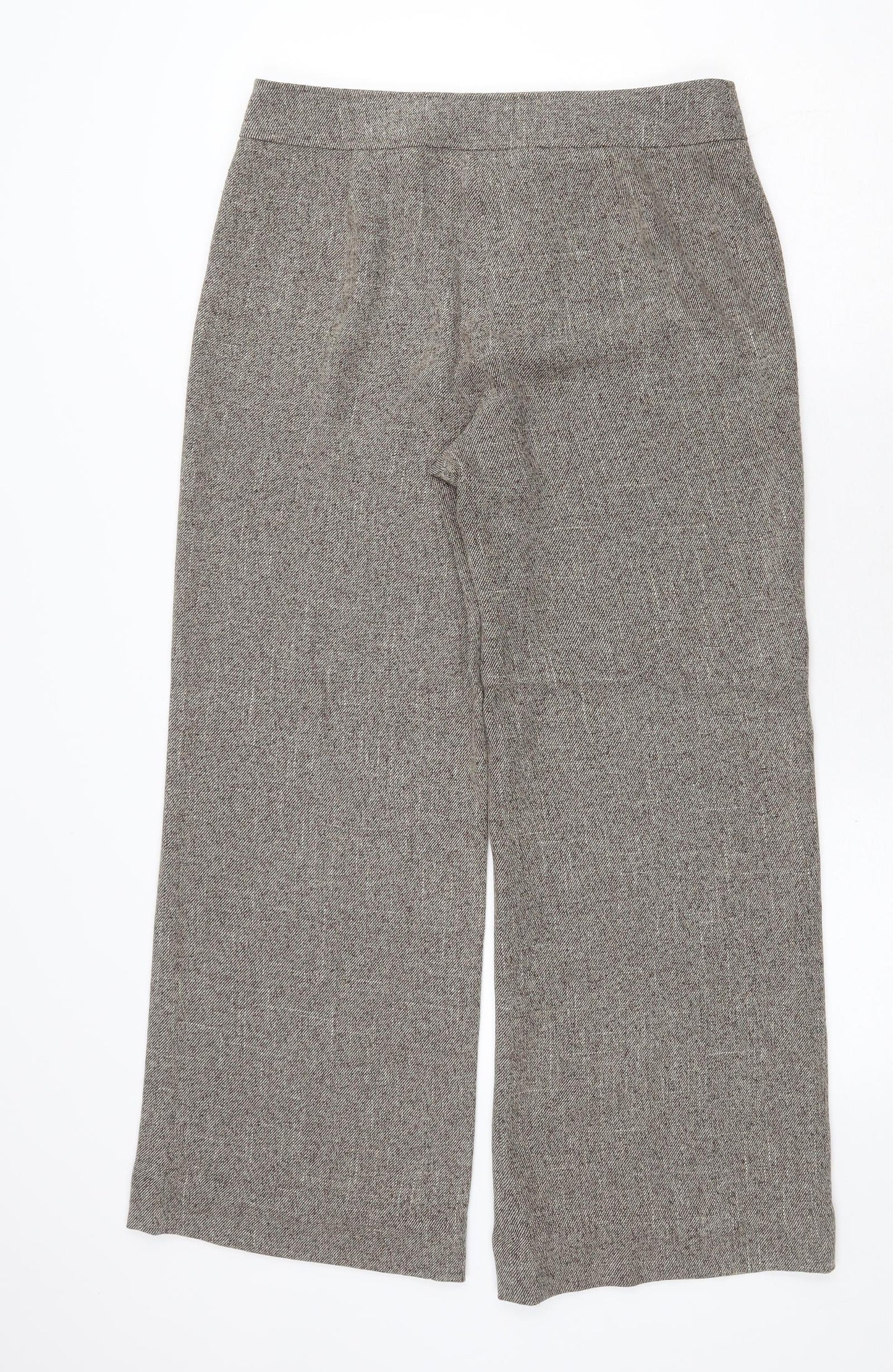 Epilogue Womens Beige Polyester Trousers Size 12 Regular Zip