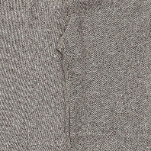 Epilogue Womens Beige Polyester Trousers Size 12 Regular Zip