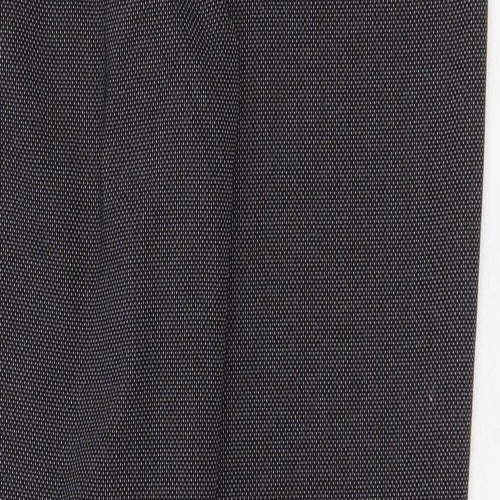 George Womens Grey Geometric Polyester Trousers Size 8 Regular Zip