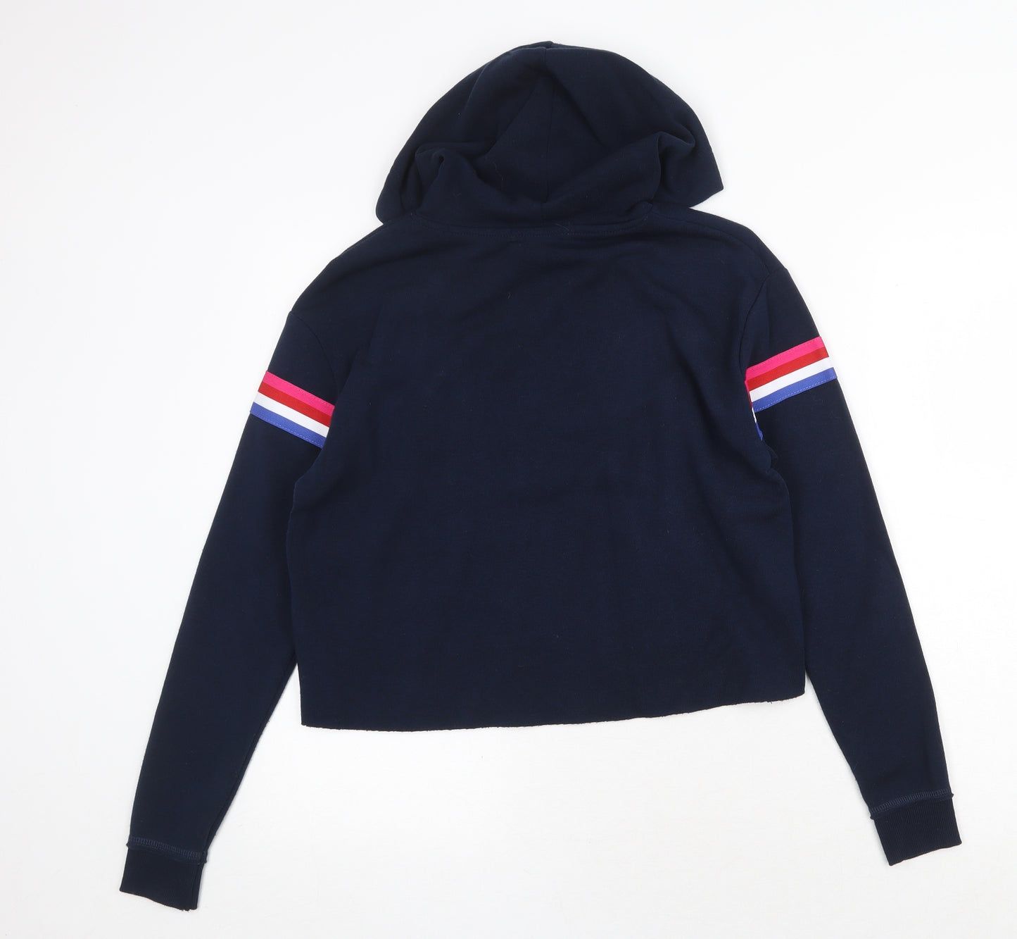 Primark Womens Blue Striped Polyester Pullover Hoodie Size XS Pullover