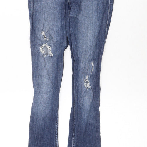 Hollister Womens Blue Cotton Skinny Jeans Size 24 in Regular Zip