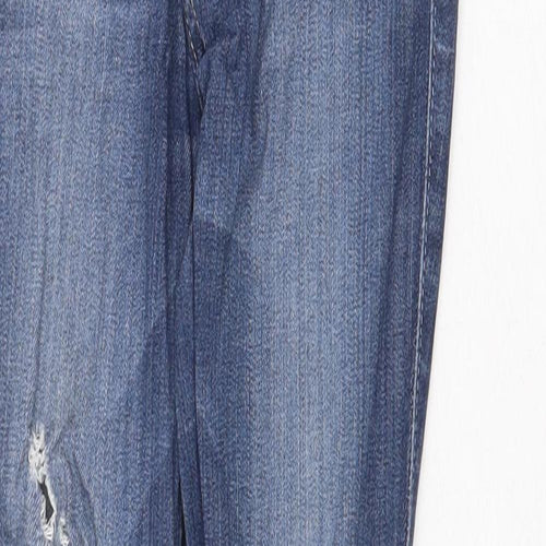 Hollister Womens Blue Cotton Skinny Jeans Size 24 in Regular Zip