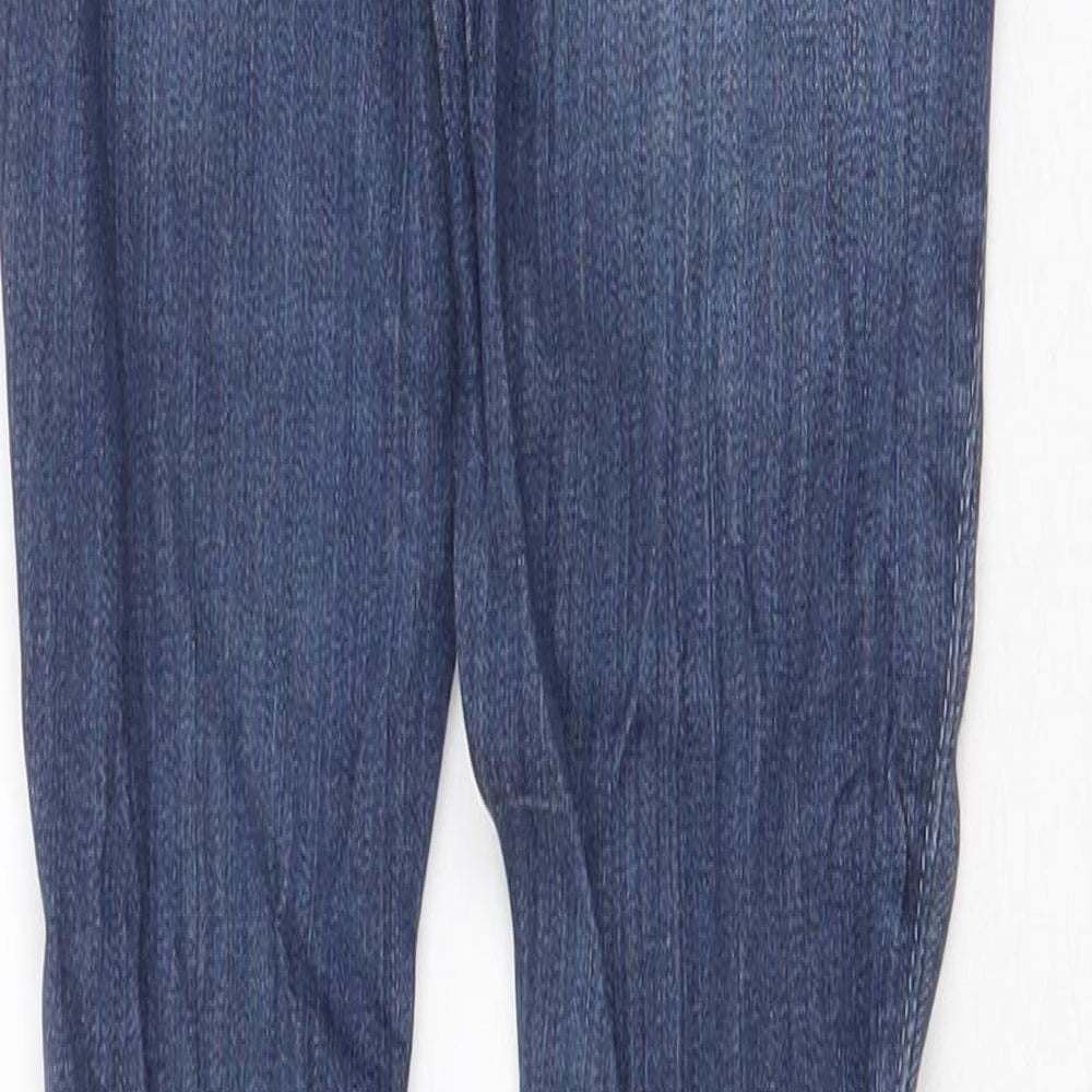 Hollister Womens Blue Cotton Skinny Jeans Size 24 in Regular Zip