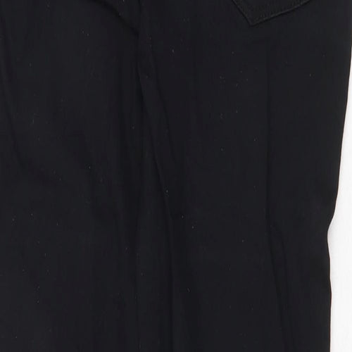 Denim & Co. Womens Black Cotton Skinny Jeans Size 6 Regular Zip