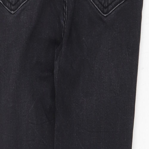 FOREVER 21 Womens Grey Cotton Skinny Jeans Size 10 Regular Zip