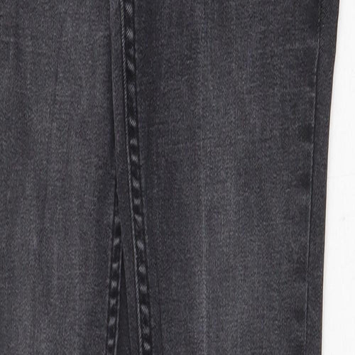 New Look Womens Grey Cotton Skinny Jeans Size 6 Regular Zip