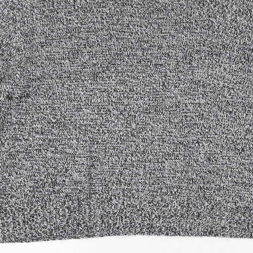 H&M Womens Grey Scoop Neck Acrylic Pullover Jumper Size M