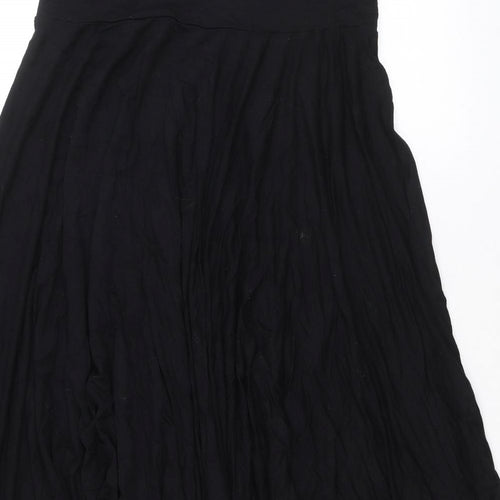 Mint Velvet Womens Black Viscose Fit & Flare Size L Square Neck Pullover