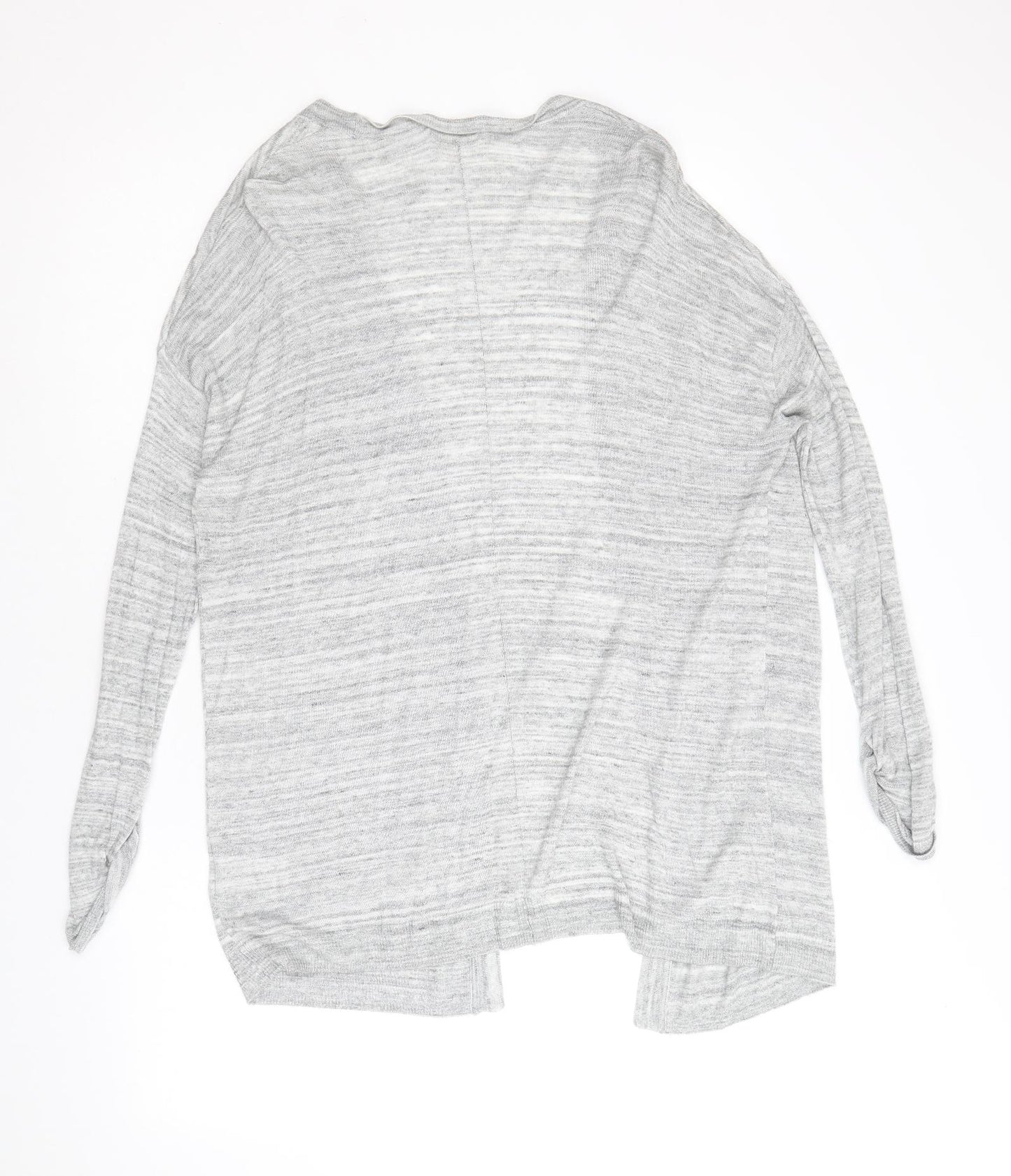 H&M Womens Grey V-Neck Viscose Cardigan Jumper Size S