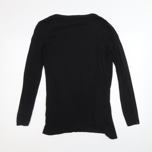 Star Womens Black V-Neck Viscose Cardigan Jumper Size M