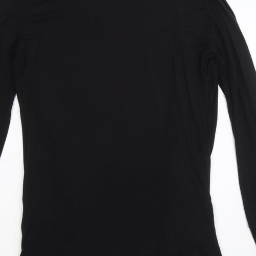 Star Womens Black V-Neck Viscose Cardigan Jumper Size M