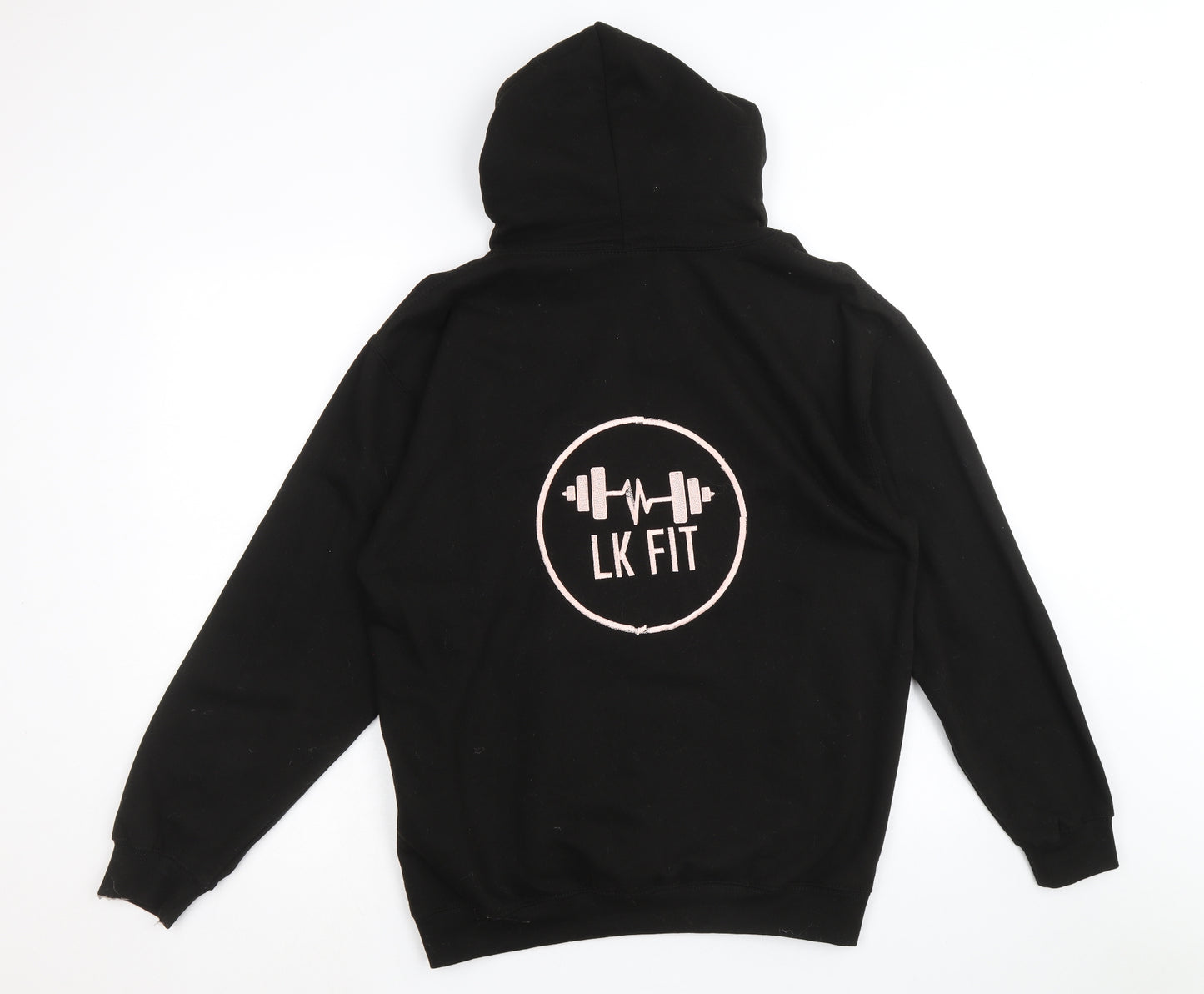 Just Hoods Womens Black Cotton Pullover Hoodie Size M Pullover