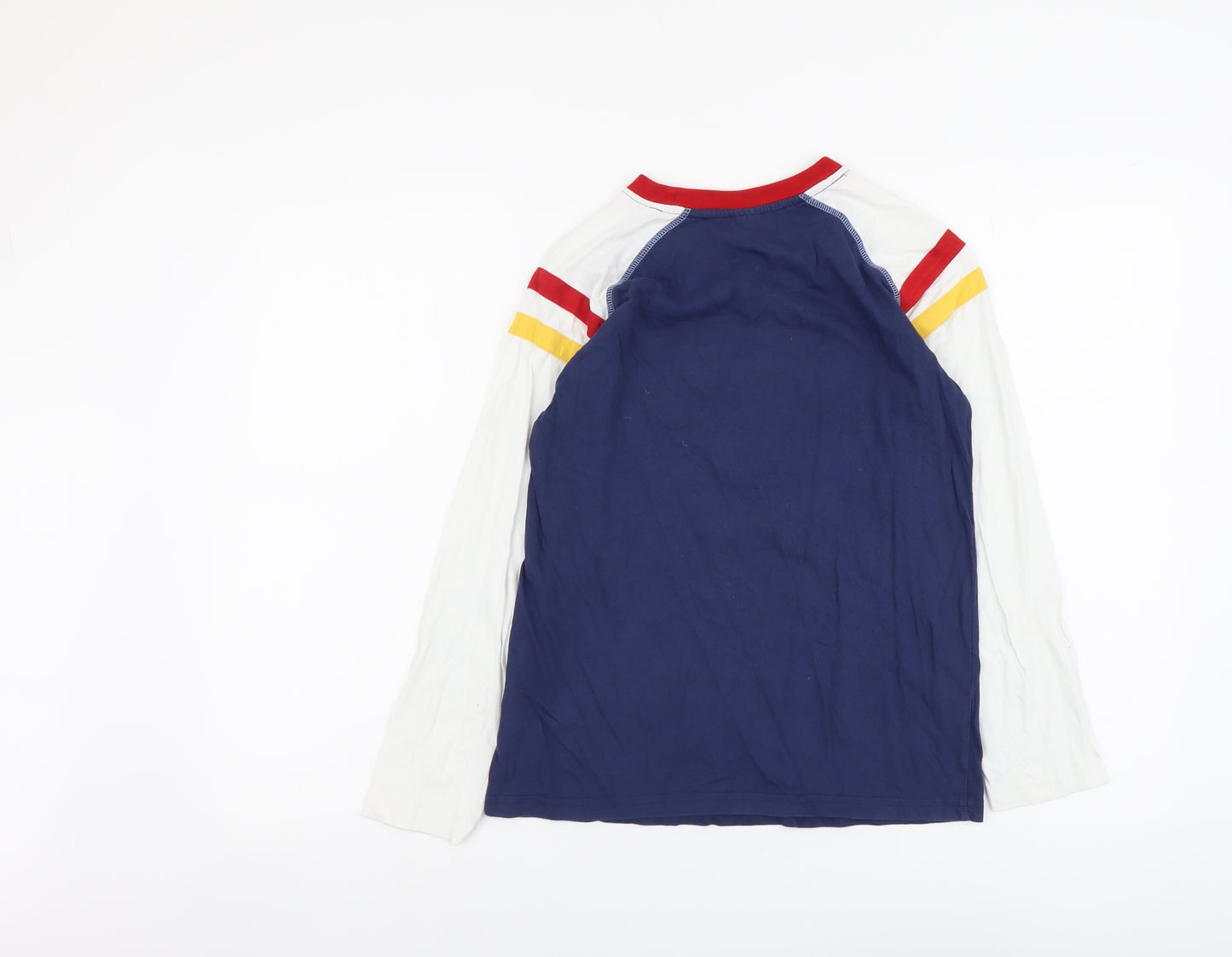 Marks and Spencer Boys Multicoloured Cotton Pullover Casual Size 11-12 Years Round Neck Pullover - Sport Division