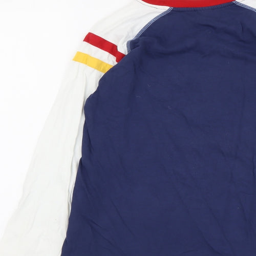 Marks and Spencer Boys Multicoloured Cotton Pullover Casual Size 11-12 Years Round Neck Pullover - Sport Division