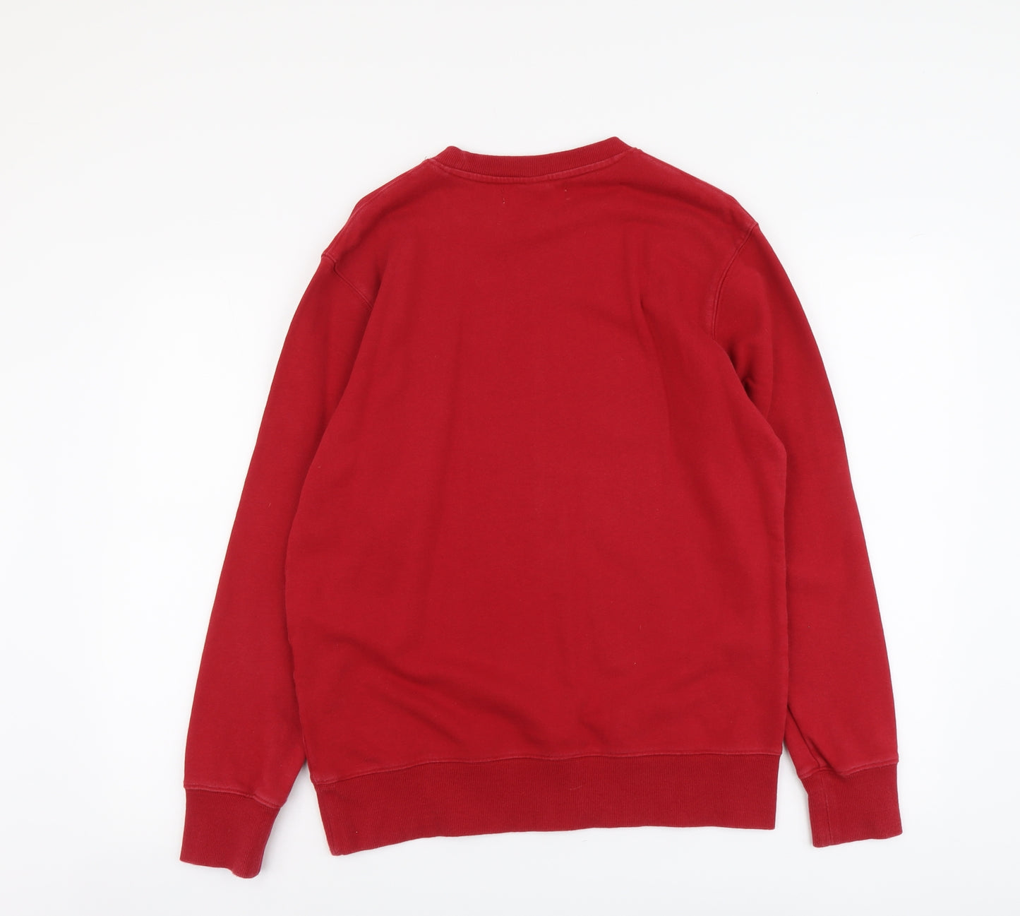 H&M Mens Red Cotton Pullover Sweatshirt Size S - L.A USA