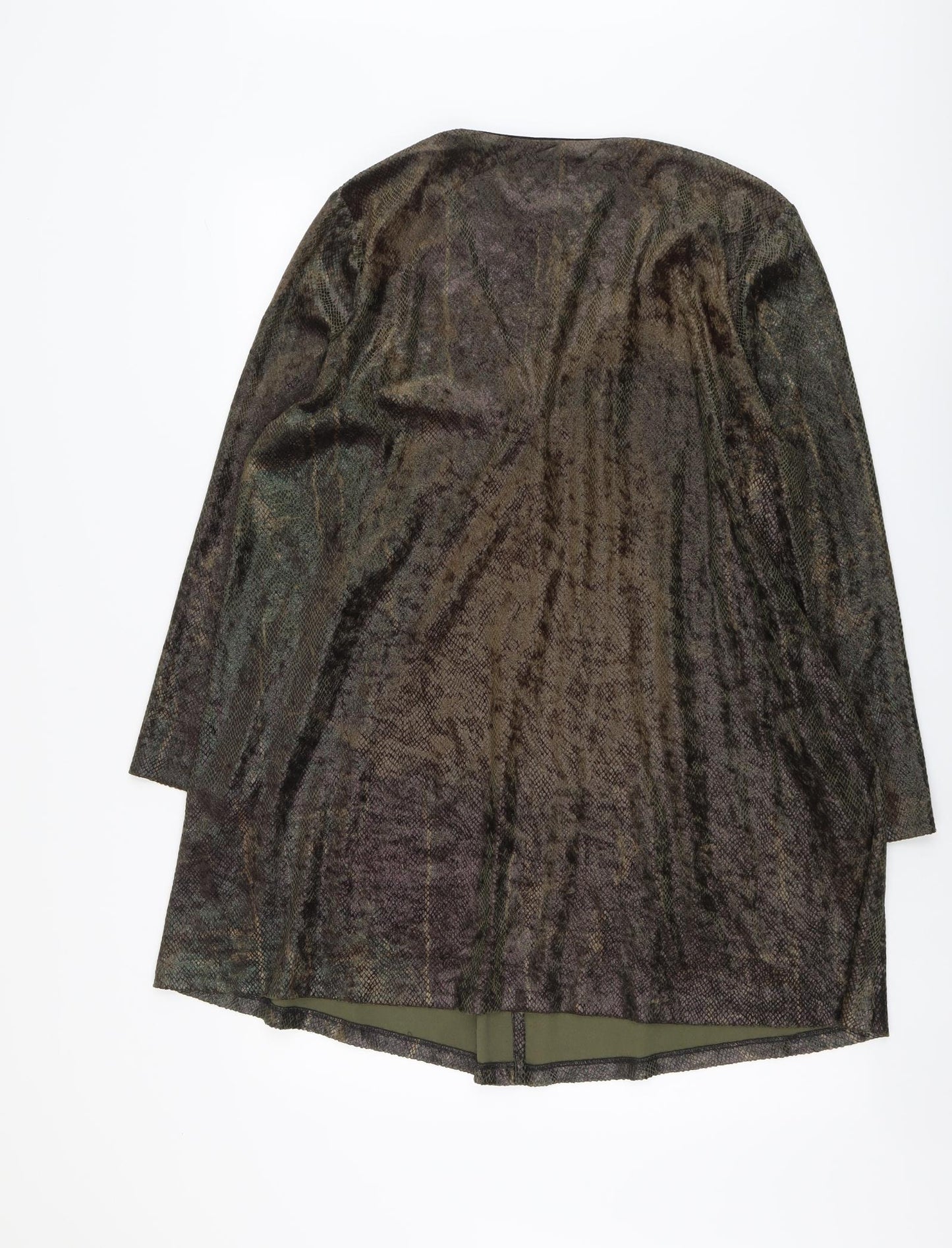 Kristen Krog Womens Green Jacket Size 14 Button