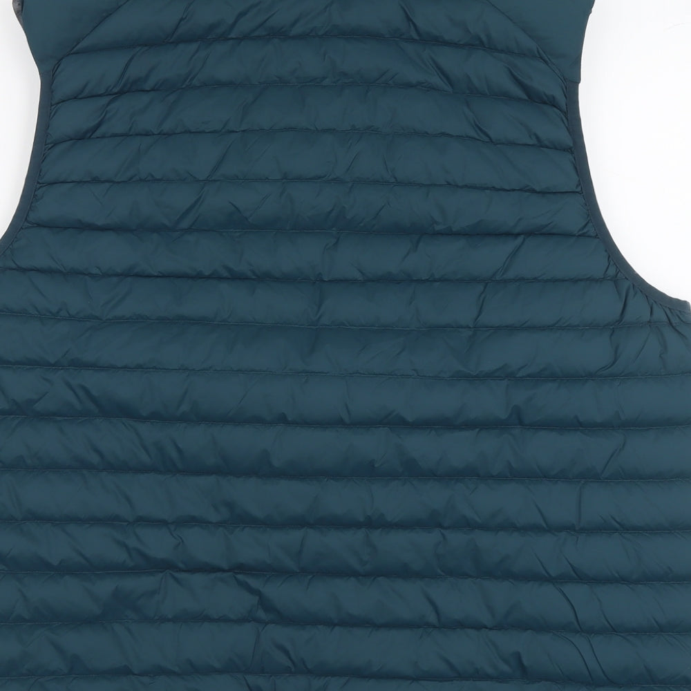 Marks and Spencer Mens Green Quilted Waistcoat Size 2XL Zip