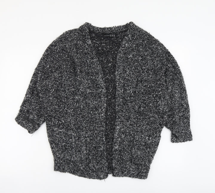 Atmosphere Womens Grey V-Neck Acrylic Cardigan Jumper Size 8