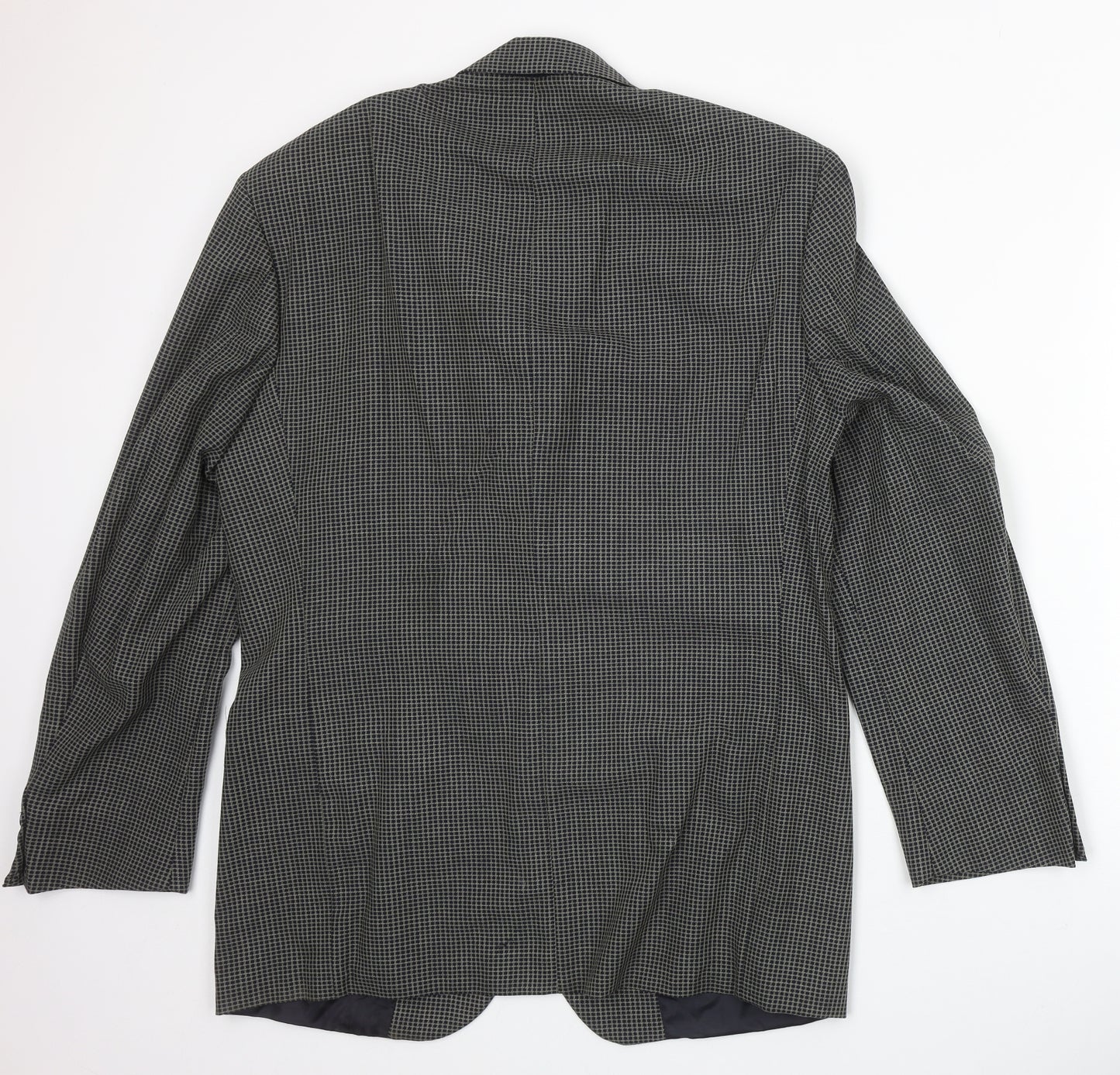Marks and Spencer Mens Brown Geometric Wool Jacket Blazer Size 40 Regular