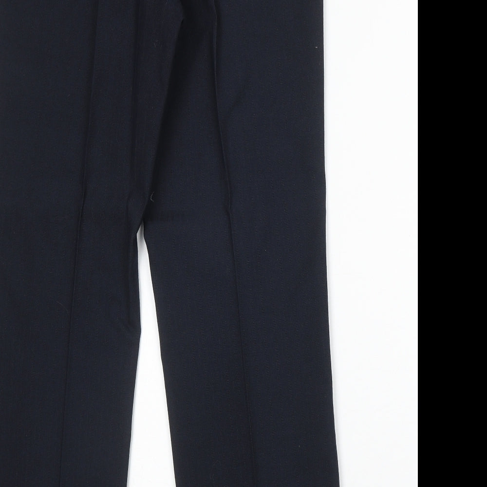 C&A Mens Blue Viscose Dress Pants Trousers Size 32 in Regular Zip