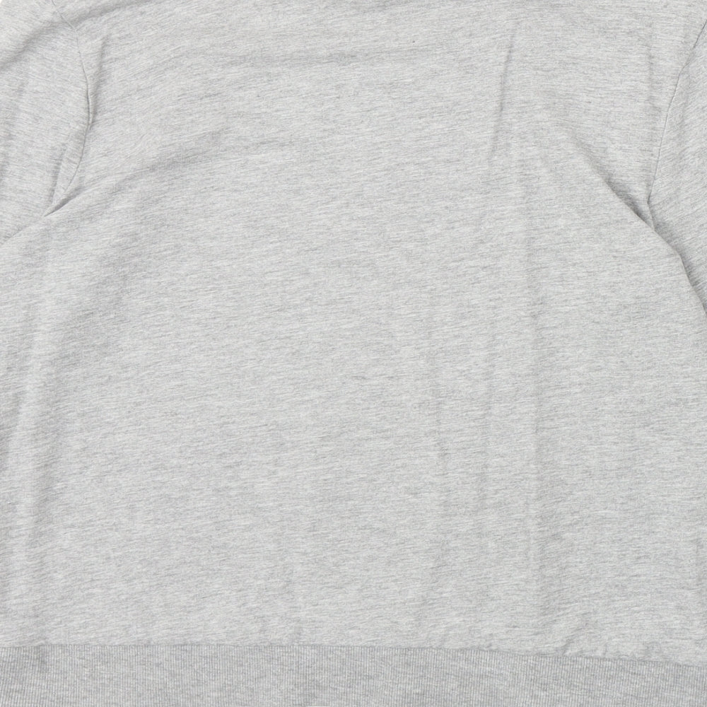 New Look Womens Grey Cotton Pullover Sweatshirt Size 14 Pullover
