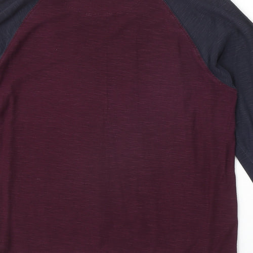 Easy Mens Red Polyester Pullover Sweatshirt Size M - Boston