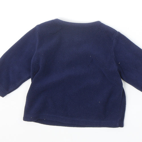 George Boys Blue Polyester Pullover Jumper Size 3-6 Months Snap - Future Batman