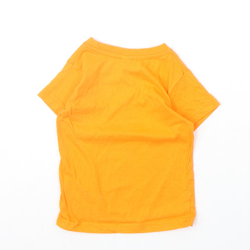 Roly Boys Orange 100% Cotton Basic T-Shirt Size 12-18 Months Round Neck Pullover