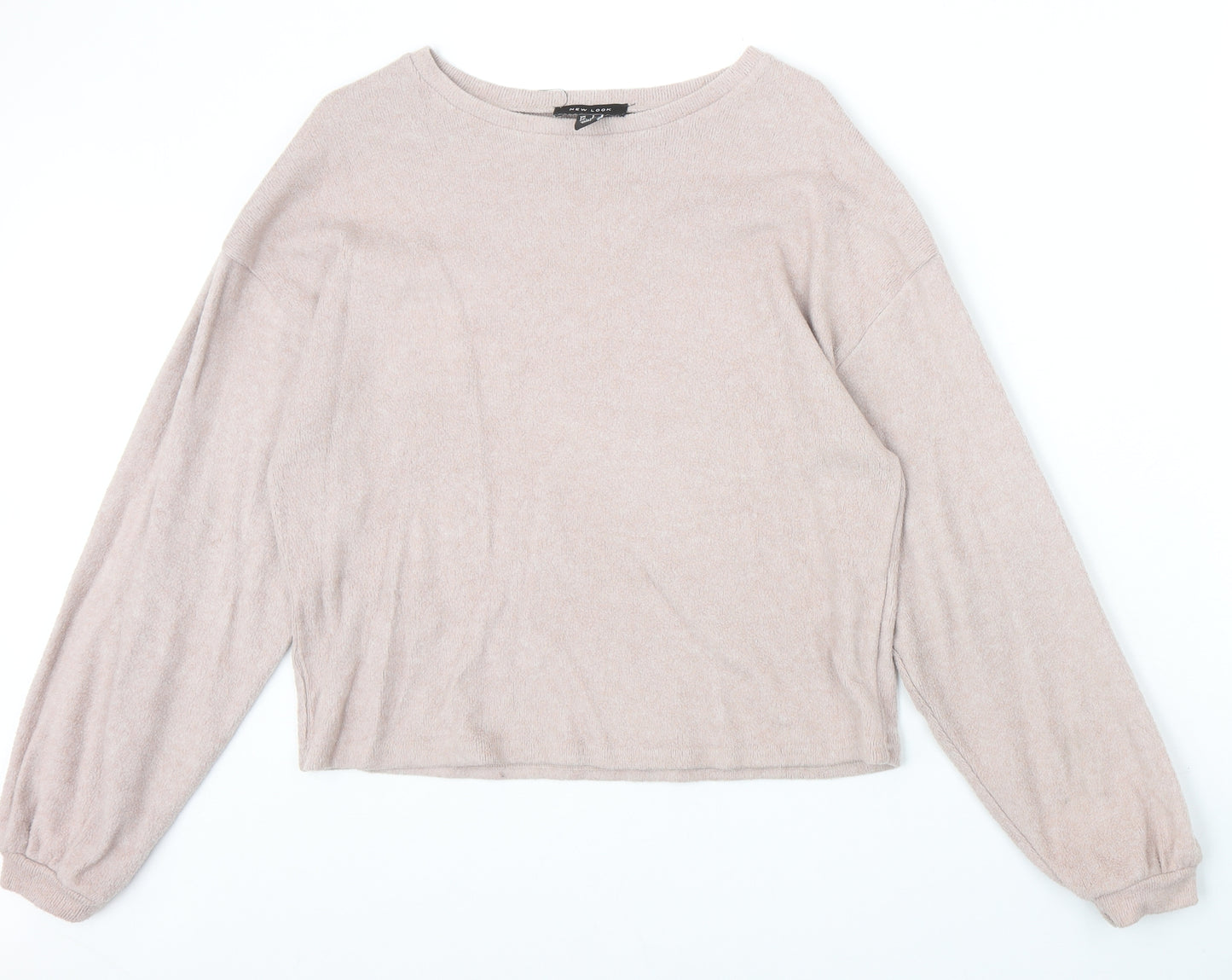 New Look Womens Pink Polyester Pullover Sweatshirt Size S Pullover