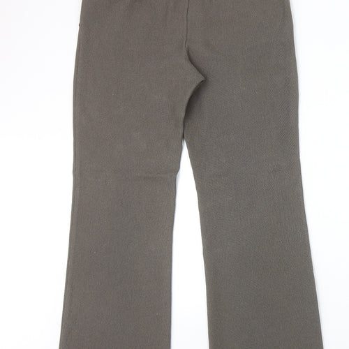 Atmosphere Womens Brown Polyester Trousers Size 12 Regular Zip