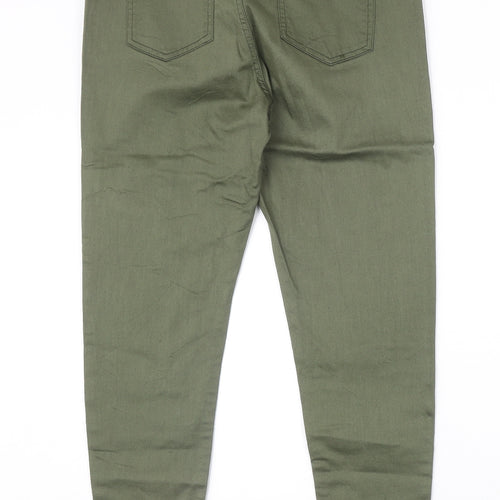 Preworn Womens Green Cotton Jegging Jeans Size 30 in Regular