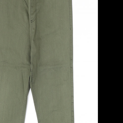 Preworn Womens Green Cotton Jegging Jeans Size 30 in Regular
