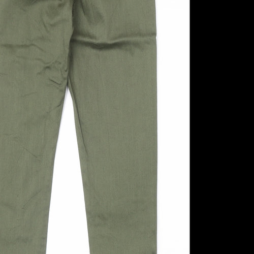 Preworn Womens Green Cotton Jegging Jeans Size 30 in Regular