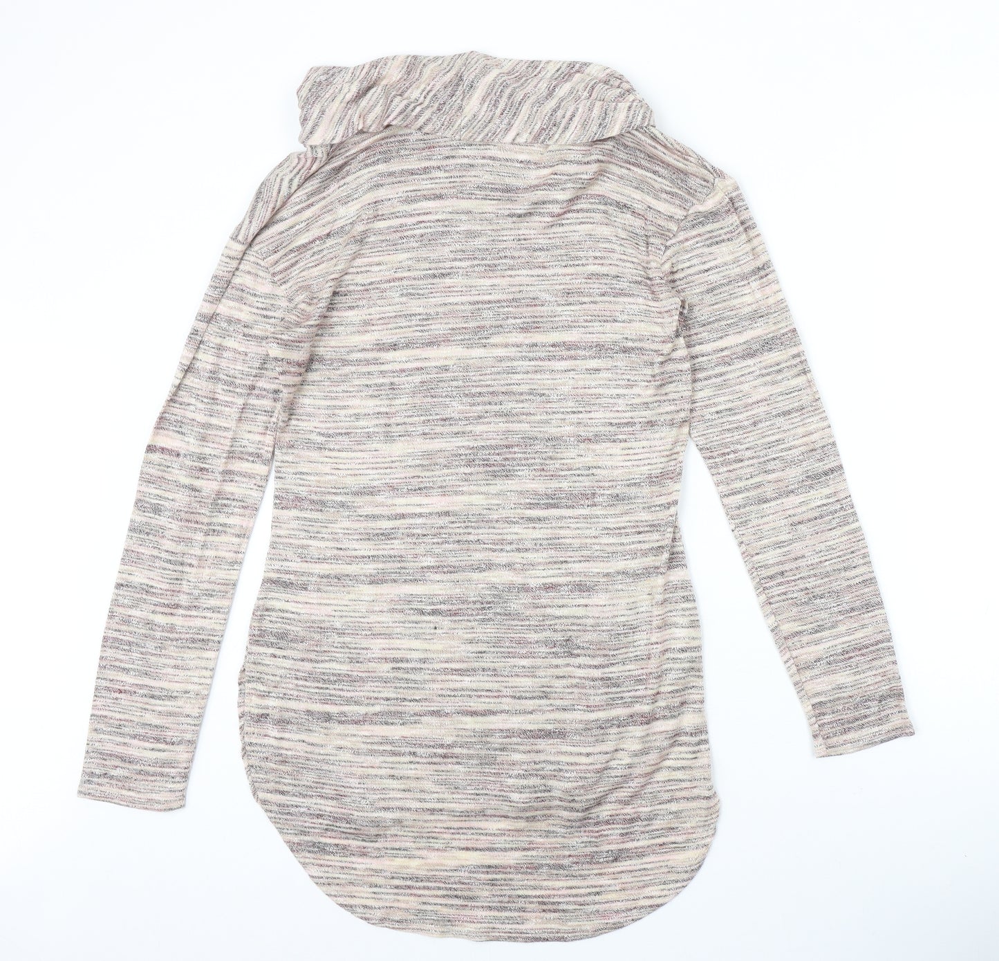 Knox Rose Womens Multicoloured Roll Neck Rayon Pullover Jumper Size M