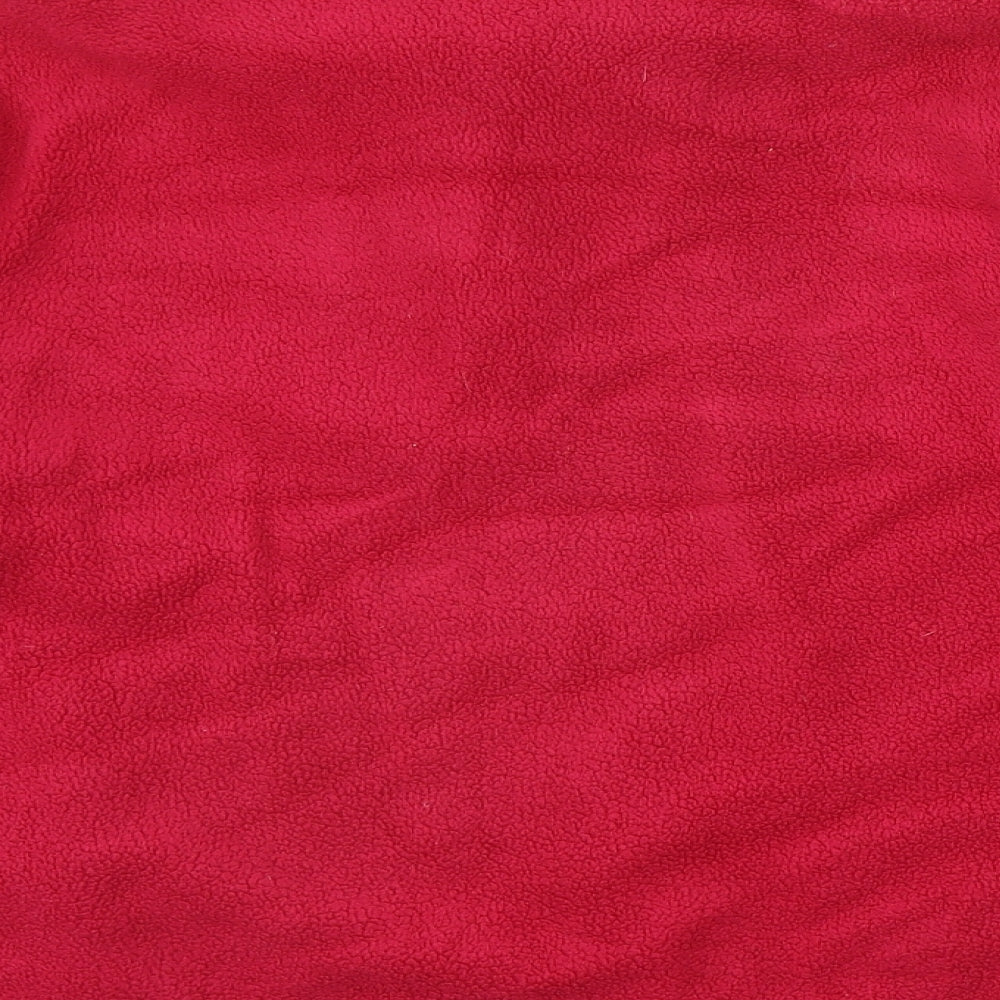 Lands' End Womens Pink Polyester Pullover Sweatshirt Size M Zip