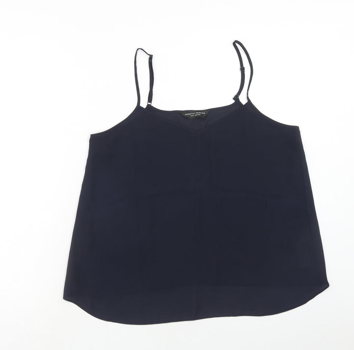 Dorothy Perkins Womens Blue Polyester Camisole Tank Size 14 V-Neck