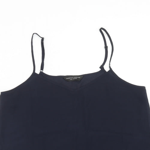 Dorothy Perkins Womens Blue Polyester Camisole Tank Size 14 V-Neck
