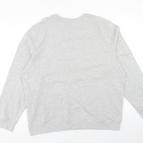Avenue Mens Grey Cotton Pullover Sweatshirt Size XL